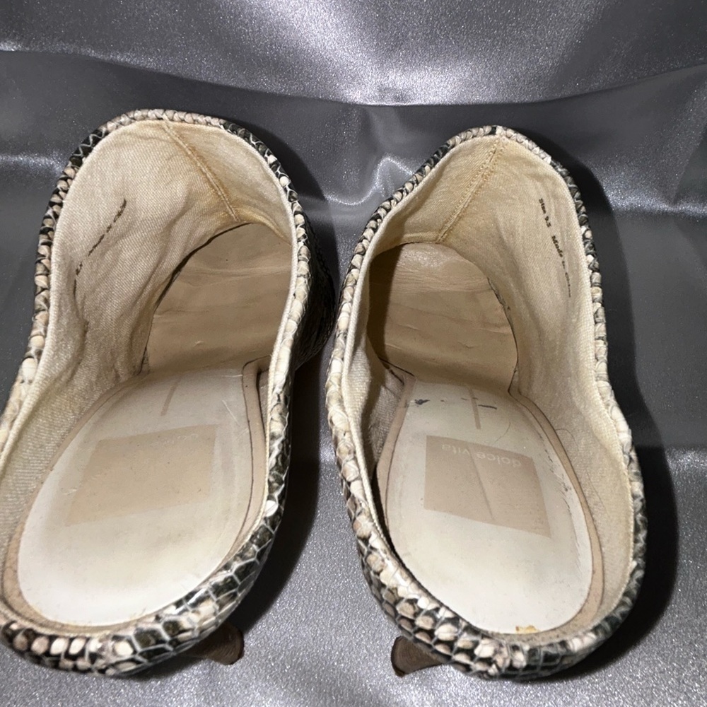 Dolce Vita Cinda Snake print High Heel Mules - Picture 5 of 8